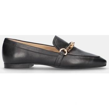 Mocasines de napa negra con detalle dorado Mascaró