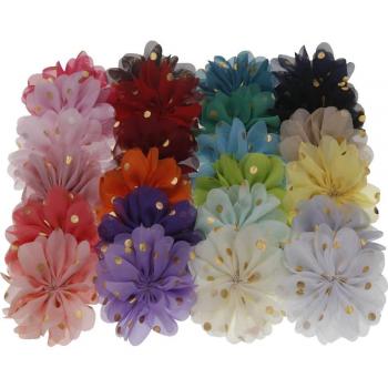 DIY Chiffon Flower Hair Decorations