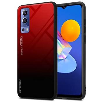 Cavori Case Duo Vivo Y52/ Y72 5g – Copertura Temperata & Silicone Nero