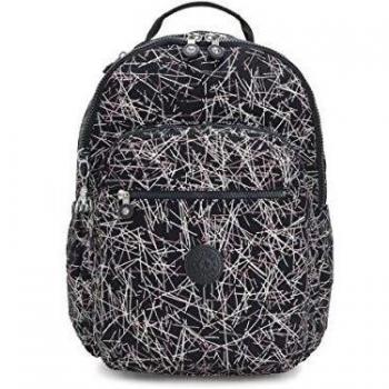 Mochila Kipling SEOUL, 44 cm, 27 litros, Multicolor (Navy Stick Pr)