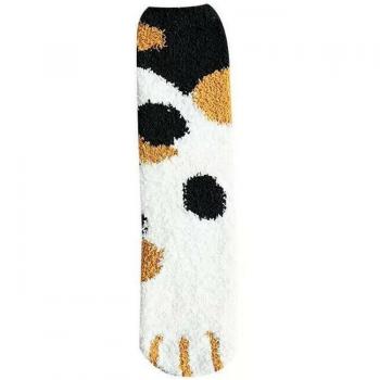 Chaussettes d'hiver à griffes de chat en molleton