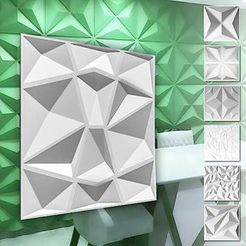 Panneaux Décoratifs 3D PVC Blanc