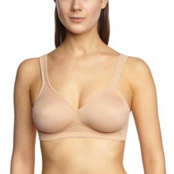 Beige Twin Moulded Soft Bra by Anita, Size 38E