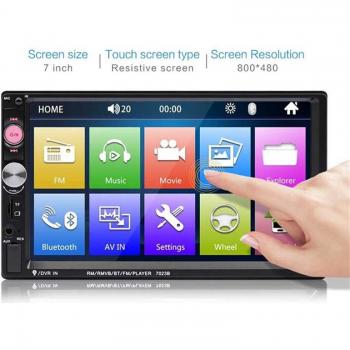 Lecteur Média Voiture 2 Din 7 USB FM