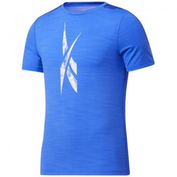 Reebok ActivChill Azul: Camiseta corta con diseño gráfico para hombres