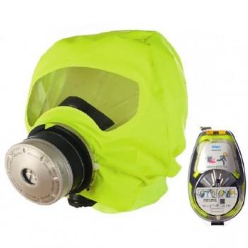 Cagoule anti‑fumée Dräger Parat 5530 Hard Case – Masque respiratoire à filtre CO P2 contre gaz, vapeurs et particules toxiques