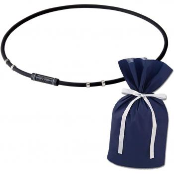 Black Silver Wackel Magnetic Necklace (47cm)