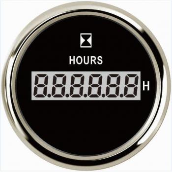 Compteur d'heures automatique numérique 52mm pour bateau, affichage 0-99999.9H, rétro-éclairage rouge, 9-32vdc