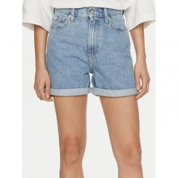 Calvin Klein Jeans Shorts Mom Bleu Délavé 28 cm
