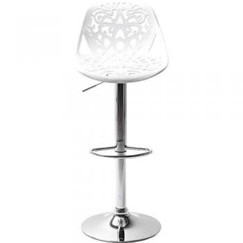 Taburete de Bar Giratorio Blanco Kare Design