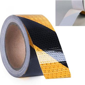 Nastro Avviso Stradale 5 cm x 3 m (Giallo Fluorescente)