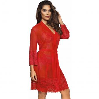 Axami Morgenmantel mit Spitze V-8860