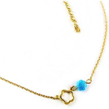 Lily’s Treasure Trove: Golden Flora Turquoise Chain