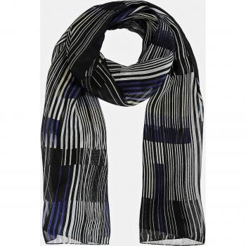 Sciarpa di seta a righe, Donna, Blu, Taglia: One Size, Ulla Popken