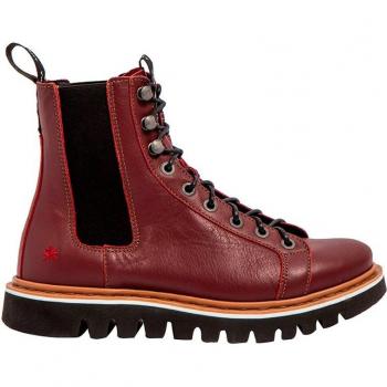 Art Botines Unisex Burdeos con Cierre Elástico
