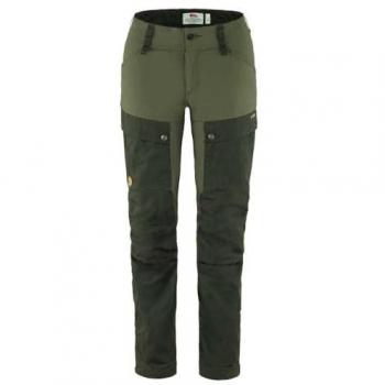 Fjallraven Women's Keb Trekking Pants Regular Inseaw, Deep Forest/Laurel Green Size 40