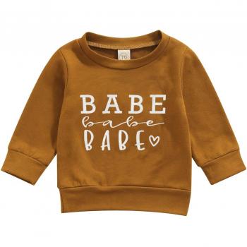 Haut en coton imprimé pour enfants automne