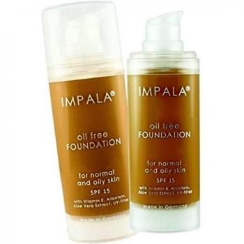 Impala Longwear Foundation N2: Ölfreie Formel mit Vitamin E, Aloe‑Vera und UV‑Schutz – Normal/ Fettig