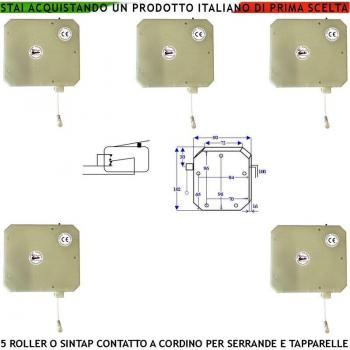 Securvera Sintap Roller 5P – Contatto Cordino Allarme con Fune in Nylon