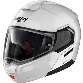 Nolan N90-3 Classic N-Com Casque Blanc Métallique L (60)