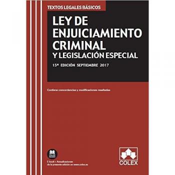 LEY DE ENJUICIAMIENTO CRIMINAL Y LEGISLACIÓN ESPECIAL