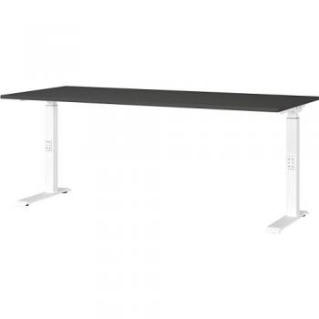 GERMANIA Schreibtisch Downey, mechanisch höhenverstellbar, moderne Farbvariationen, Breite 120/140/160/180 cm