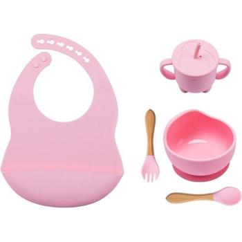 Kit de cuencos infantiles con ventosa, tenedor de madera y cuchara antideslizante