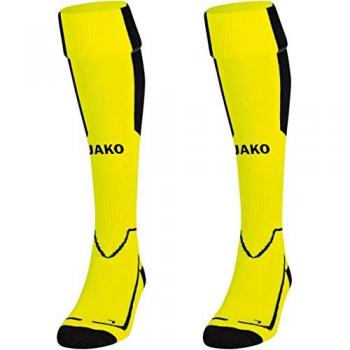 JAKO Unisex Lazio Socken, neongelb/Schwarz