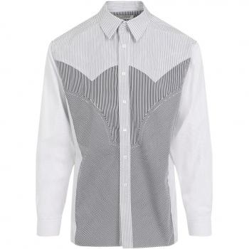 Maison Margiela Casual Striped Shirt for Men, White, Size M