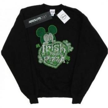 Disney Damen Sweatshirt mit Mickey Mouse und Shamrock Pizza
