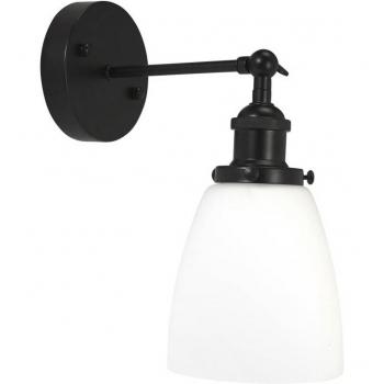 Schwarze Opalwandlampe Kappa (PR Home) – Glas