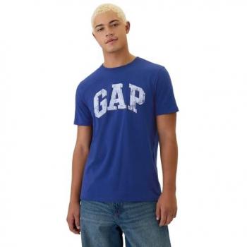 Camisa de Hombre GAP Azul Manga Corto