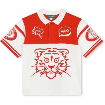 Kenzo Kids Polo Blanchon 10A Signature