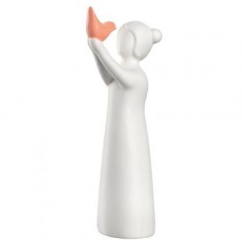 LEONARDO Mädchenfigur LUMINOSA Keramik Dekofigur Weiß 18 cm