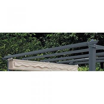 Asta in alluminio per pergolato giardino 30x50x284 cm