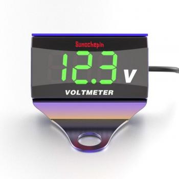 Voltímetro LED 12-150V para Panel de Motocicleta y Coche