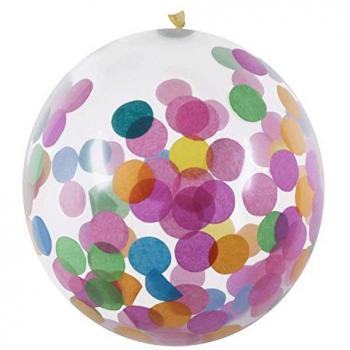 Geburtstagsgirlande: Konfetti-Luftballons (Boland) – 5er Pack