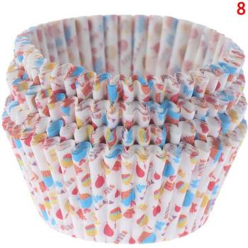 100 Stück Kuchen-Papierbecher für Zuhause
