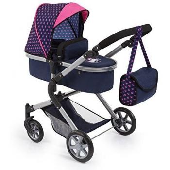 Bayer Design Dolls Pram Neo City – Blue & Pink (One Size)