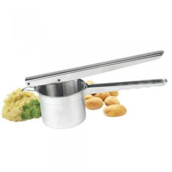 Kaufgut Schiacciapatte Inox 18‑8 Ø8x29 cm EVA Argento “Professional”