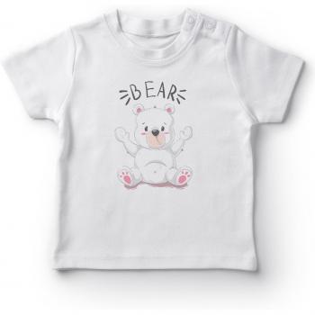 Angemiel Bébé Ours Confortable T-shirt Clair