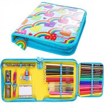 Vibrant Arts & Crafts Jumbo Pencil Case for Girls