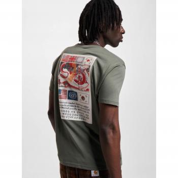 Camiseta Verde Oliva Alpha USN Blood Chit para Hombre