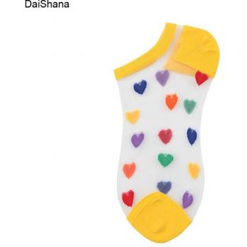 Thin Mesh Colorful Nylon Socks for Women