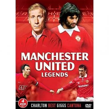 Manchester united legends 4 dvd set charlton best giggs cantona man utd