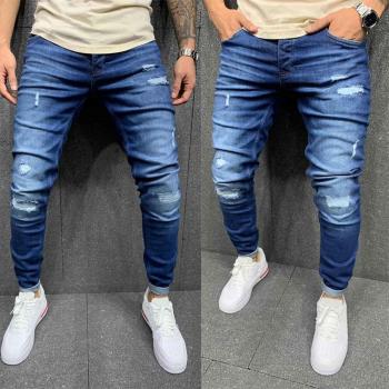 Men's Hip Hop Style High Waist Denim Pants