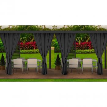 Pare-Soleil Noir pour Balcon 4x155x240cm