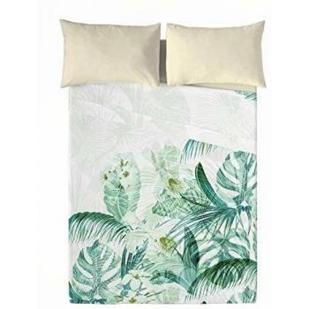 JUEGO DE SÁBANAS 100% ALGODÓN TOSCANA TROPICAL COSTURA