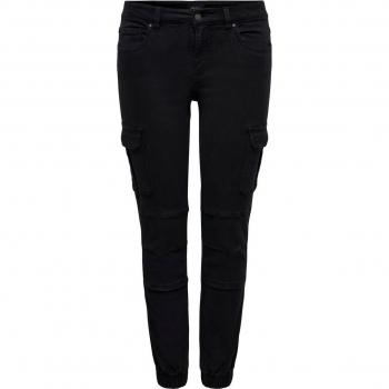 Pantaloni Only Missouri cargo neri donna
