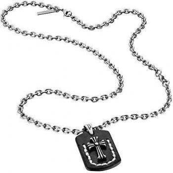 Collar Police para hombre de acero inoxidable